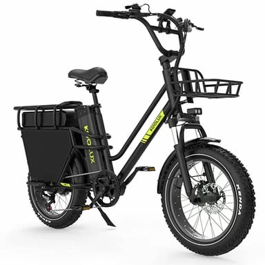 VéLo Électrique KOOLUX X8 | Moteur 750W | Batterie 48V 35Ah+30Ah | Pneus 20 Pouces | Vitesse Max 45 km/h | Autonomie 120 km | Noir