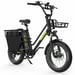 VéLo Électrique KOOLUX X8 | Moteur 750W | Batterie 48V 35Ah+30Ah | Pneus 20 Pouces | Vitesse Max 45 km/h | Autonomie 120 km | Noir