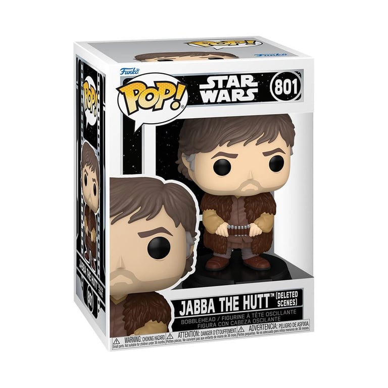 Star Wars Figurine POP! Bobble Head Jabba the Hutt Deleted Scenes 9 cm - vue 3