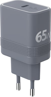 Chargeur USB C Cube 65W Power Delivery UltraGaN Gris + Garantie à vie Force Power