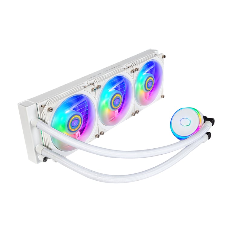 Cooler Master MasterLiquid PL360 Flux White Edition Boitier PC Kit de refroidissement du liquide 12 cm Blanc - Neuf