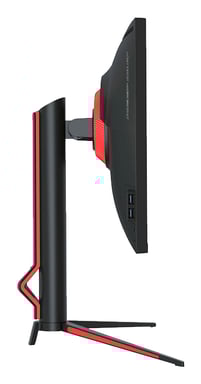 KeepOut XGM34UW LED display 86,4 cm (34'') 3440 x 1440 pixels UltraWide Quad HD Noir, Rouge