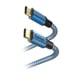 Câble de charge/données Reflective, USB Type-C - USB Type-C, 1,5 m, bleu