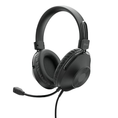 Trust HS-250 Casque Avec fil Arceau Appels/Musique Noir