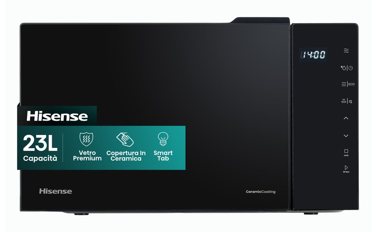 Microondas Hisense H23MOBS5H4 23 Litres Ecran LED Contrôle Tactile - vue 3