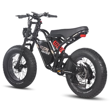 FAFREES F20 Ultra Bicicleta Eléctrica - Motor 750W Batería 48V25AH Autonomía 140KM - Negro Rojo