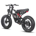FAFREES F20 Ultra Bicicleta Eléctrica - Motor 750W Batería 48V25AH Autonomía 140KM - Negro Rojo