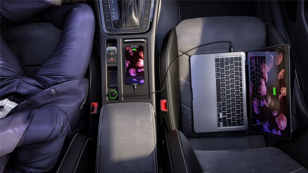 Goobay Chargeur de voiture USB AUSB C PD sur prise allume cigare - vue 3