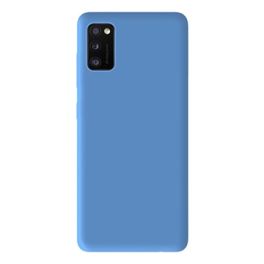 Coque silicone unie Mat Bleu compatible Samsung Galaxy A41