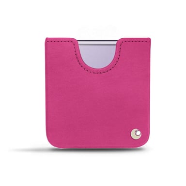 Pochette cuir Samsung Galaxy Z Flip4 -  - Rose - Cuir lisse premium