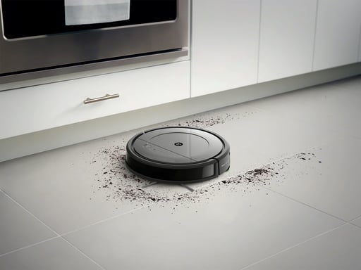 iRobot Roomba Combo robot aspirateur 0,45 L Sac à poussière Noir, Gris
