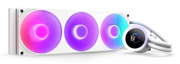 NZXT Kraken Plus 360 RGB Processeur Refroidisseur de liquide tout-en-un Blanc 1 pièce(s)