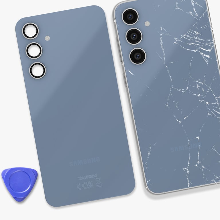 Vitre Arrière pour Samsung Galaxy S23 FE avec Lentille Caméra Original Neuf - vue 2