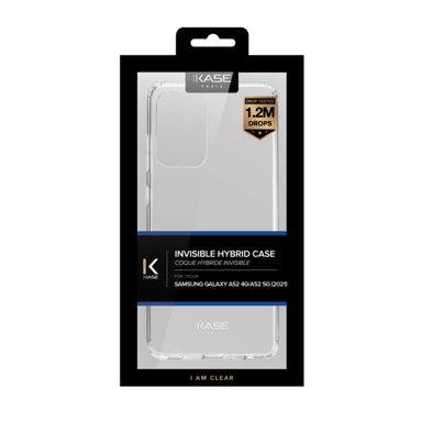 Carcasa híbrida invisible para Samsung Galaxy A52 4G/A52 5G/A52s 5G 2021, Transparente