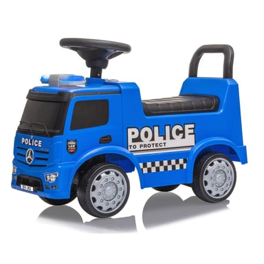 Auto a Spinta Mercedes-Benz Antos Polizia con Clacson e Baule