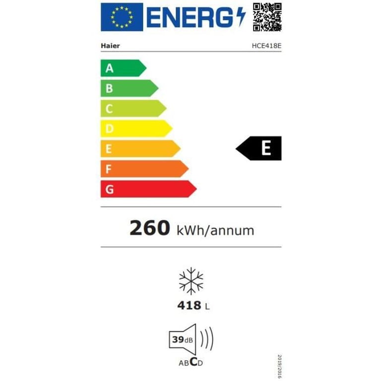 Congélateur Coffre Haier HCE418E 418 Froid Statique Classe E - vue 4