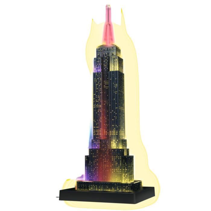 Puzzle 3D Night Edition : Empire State Building Ravensburger France - vue 4