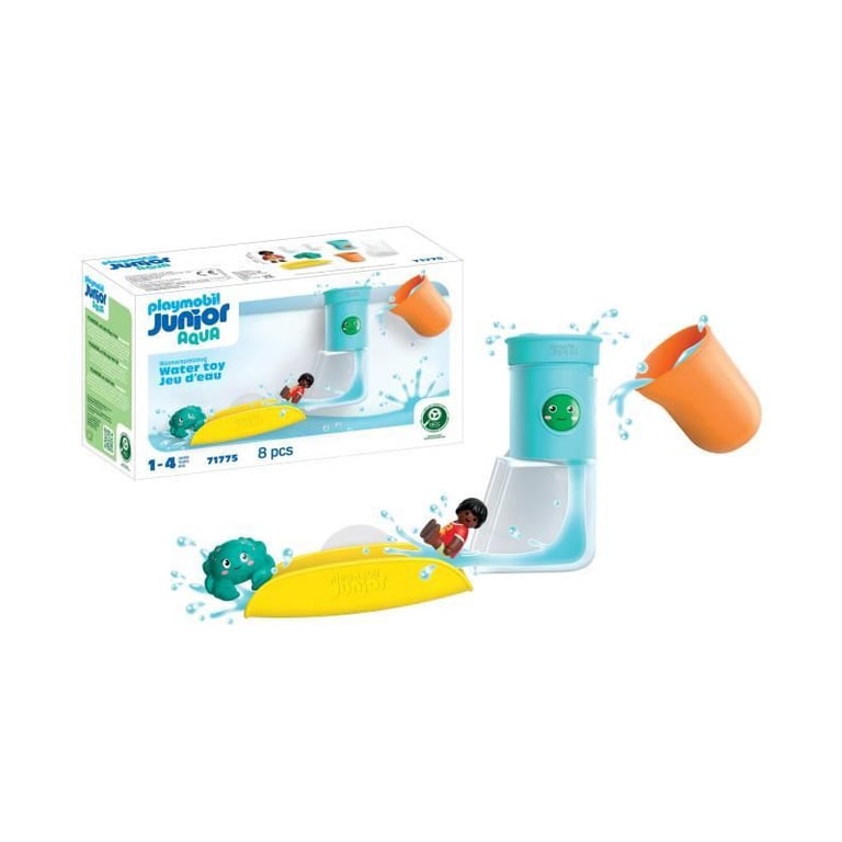 Playmobil 71775 Toboggan avec réservoir d'eau , Playmobil junior aqua & tinti, 8 pieces, Des 12 mois - Neuf