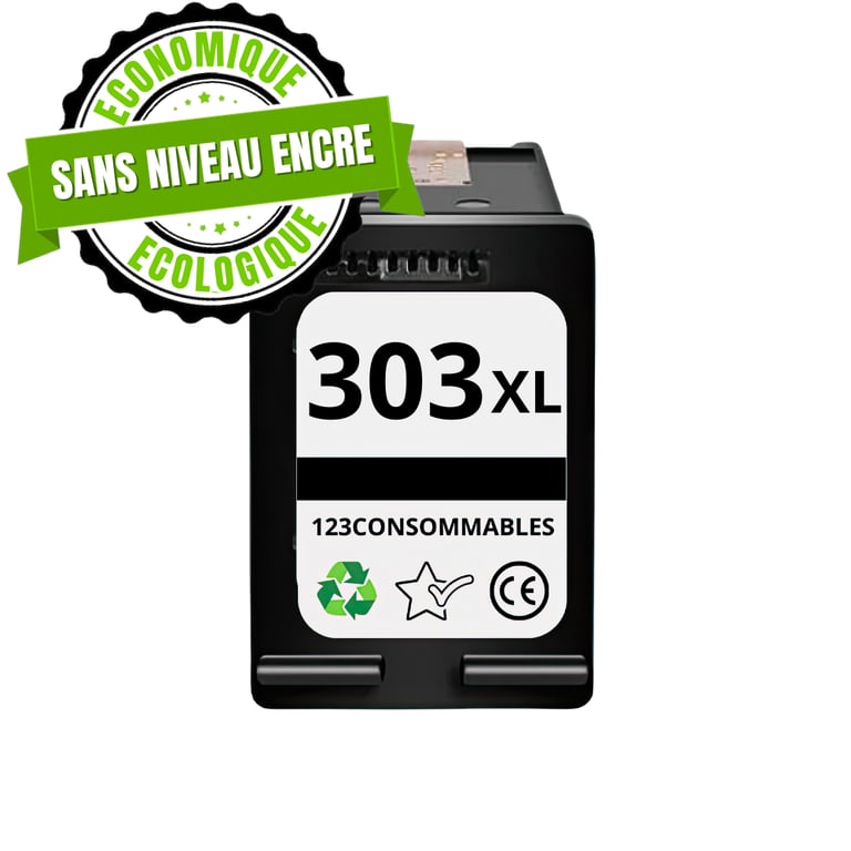 123CONSOMMABLES 303 Cartouches d'encre Compatible avec HP 303 pour HP Envy Photo 6220 6230 6232 6234 7130 7134 7830 sans puce Neuf