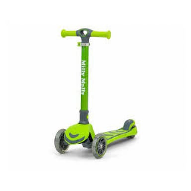Milly Mally Boogie Scooter Verde para Niños - Scooter de Tres Ruedas