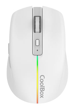 CoolBox GAMING RATON W01 BLANCO INALAMBRICO RECARGABLE 1600DPI SILENTCLICK