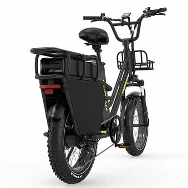 VéLo Électrique KOOLUX X8 | Moteur 750W | Batterie 48V 35Ah+30Ah | Pneus 20 Pouces | Vitesse Max 45 km/h | Autonomie 120 km | Noir