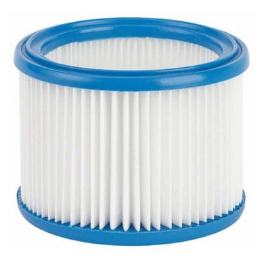 Filtre à plis BOSCH 2607432024 pour aspirateurs GAS 15L/GAS 12-25/GAS 20L SFC Cylindre 18,5cm x 13,9cm Bleu et blanc
