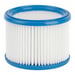 Filtre à plis BOSCH 2607432024 pour aspirateurs GAS 15L/GAS 12-25/GAS 20L SFC Cylindre 18,5cm x 13,9cm Bleu et blanc