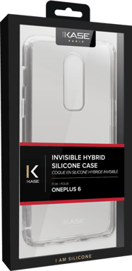 Coque hybride invisible pour Oneplus 6, Transparent