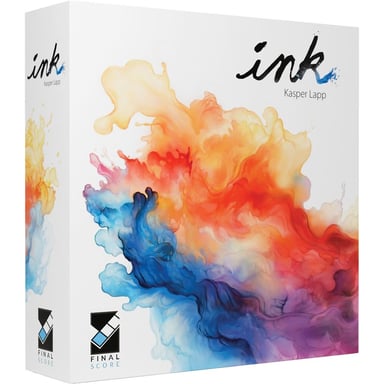 Jeu de société ASMODEE Ink Jeu de stratégie Boîte verticale design éclaboussures d'encre Blanc