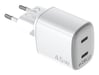 Celly UPTC2USBC45WWH chargeur d'appareils mobiles Universel Blanc Secteur Charge rapide Intérieure