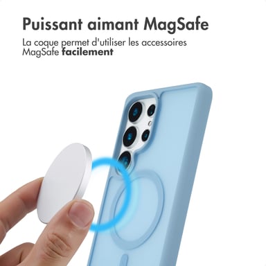 imoshion Coque Color Guard avec MagSafe pour Samsung Galaxy S25 Ultra - Bleu clair