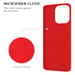 Coque pour Apple iPhone 14 PRO en LIQUID RED Housse de protection Étui en silicone TPU flexible avec anneau