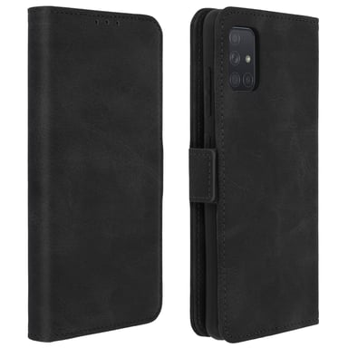 Funda Samsung Galaxy A51 función monedero y soporte – Negro
