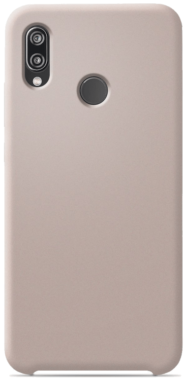 Coque silicone unie compatible Soft Touch Sable rosé Huawei P20 Lite