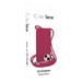 Coque pour iPhone 13 en TPU Premium Color Lace avec Cordon Tour de Cou Bordeaux