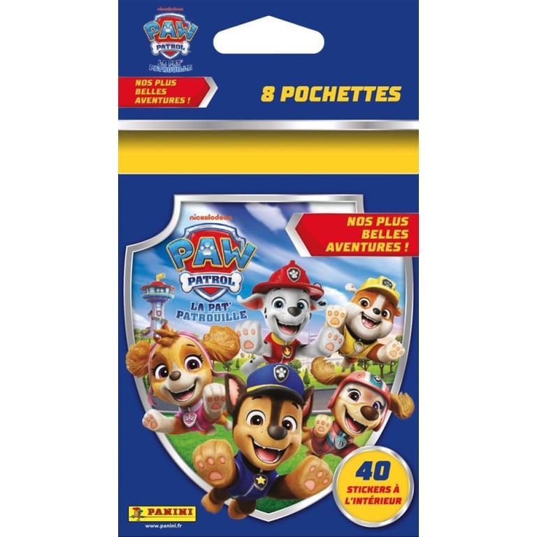 Cartes à collectionner Panini Paw Patrol Pat’Patrouille 11 Nos plus belles aventures ! Blister 8 pochettes - vue 3