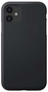 Carcasa de gel de silicona suave a prueba de golpes para Apple iPhone 11, negro satinado