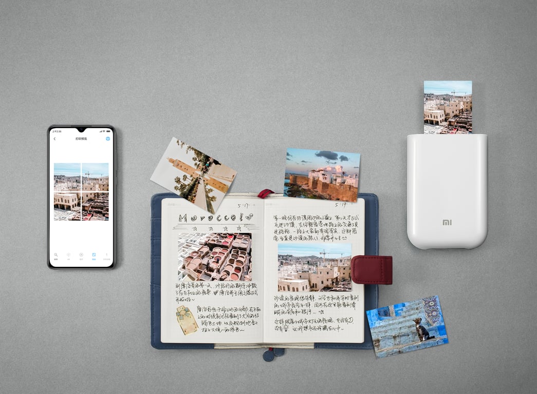 Xiaomi TEJ4019GL papier photos Blanc Mat