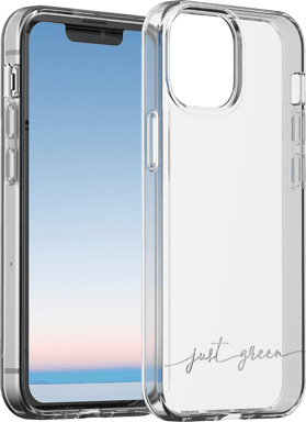 JUST GREEN Funda protectora para iPhone 13 Mini Infinia Reciclable Transparente