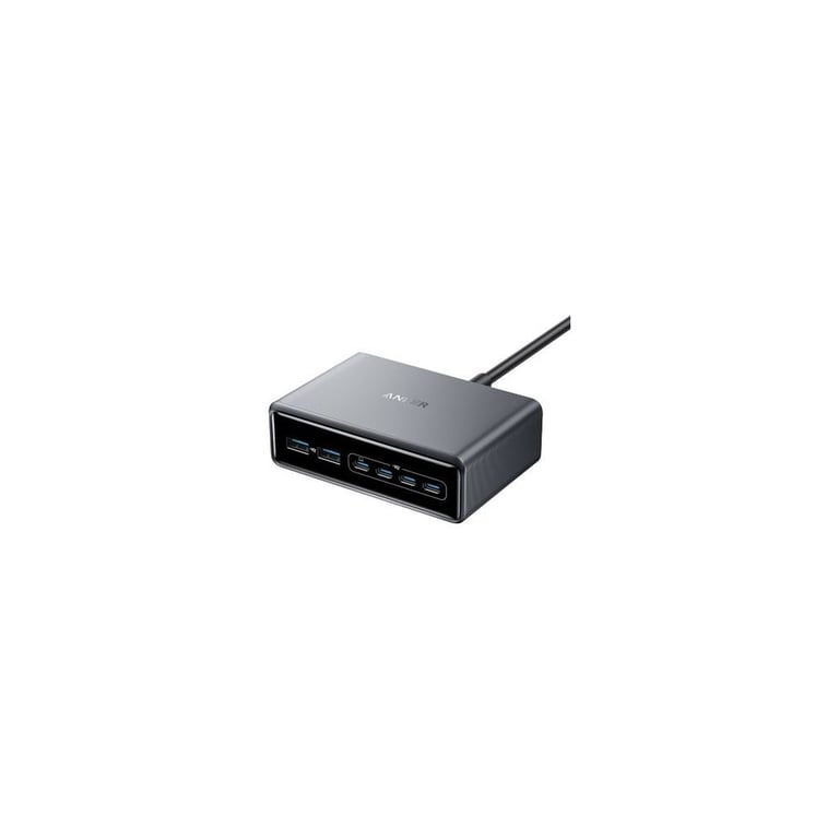 Chargeur secteur ANKER Prime 200 W GaN 4 USB-C 2 USB-A Gris foncé - Neuf