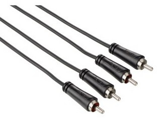 Hama 00122273 câble audio 3 m 2 x RCA Noir