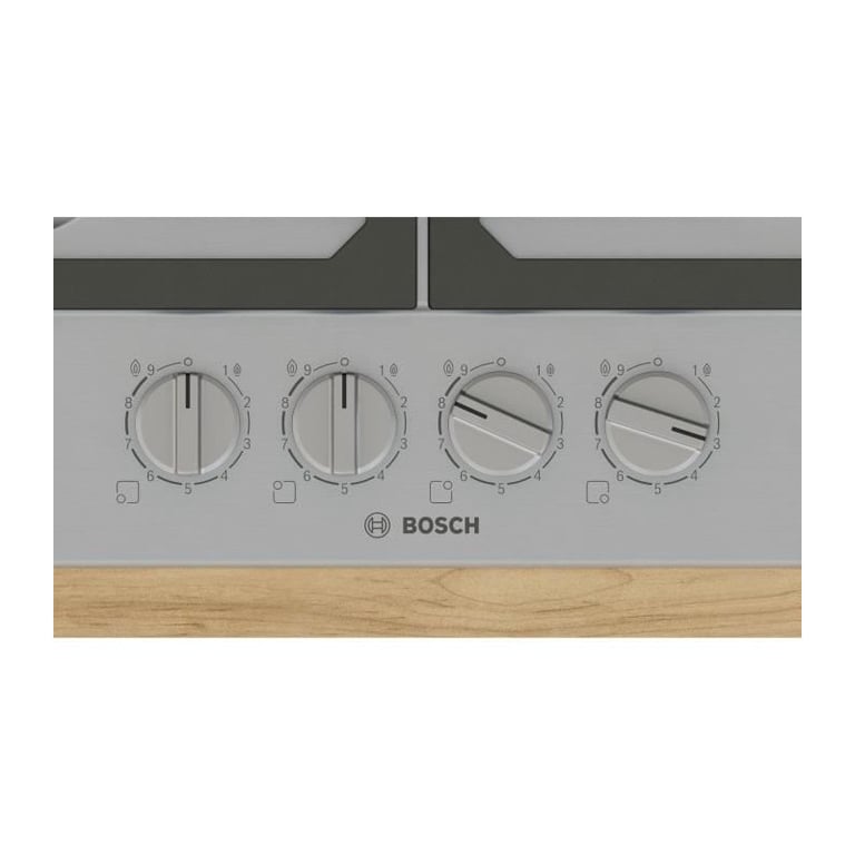 Table de cuisson à gaz BOSCH Série 6 4 foyers 52 x 58 2 x 4 5 cm PCP6A5I90 Inox - vue 6