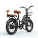 Bicicletta elettrica urbana KICKWEY LD20 con batteria rimovibile da 48V 20Ah, cestino anteriore e sellino posteriore
