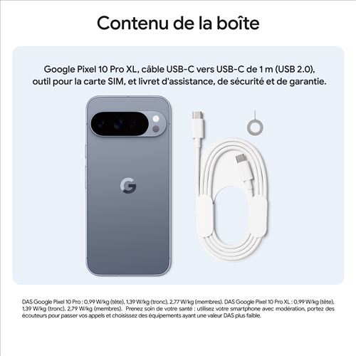 Pixel 10 Pro XL (5G) 256 Go, Jade - Excellent état