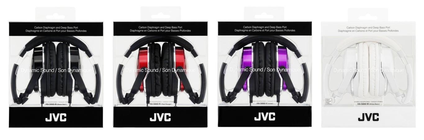 JVC HA-S660 Écouteurs Avec fil Arceau Musique Noir - JVC