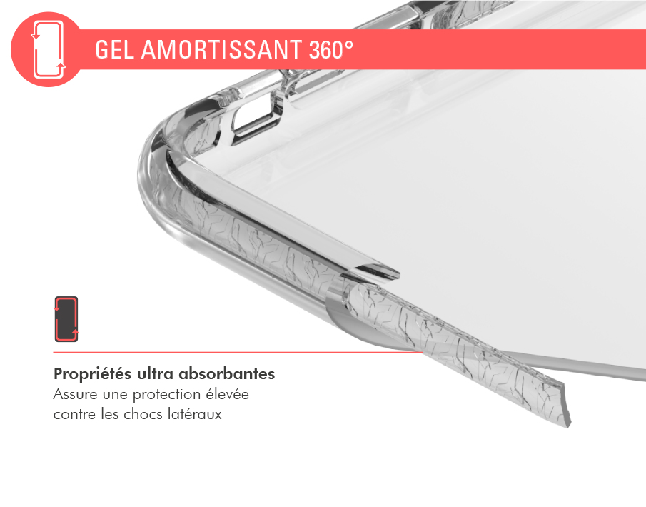 Coque Renforcée Samsung G S21FE LIFE Garantie à vie Transparente Force Case - vue 3