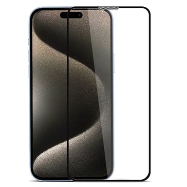 Evelatus Full Cover 2.5D Glass pour Apple iPhone 15 Pro Max Antistatique / Colle Japon Noir
