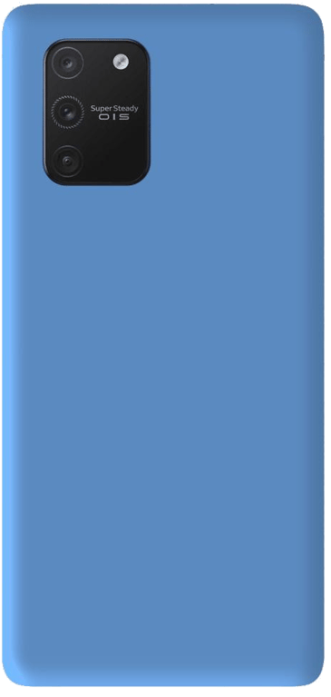 Coque silicone unie compatible Mat Bleu Samsung Galaxy S10 lite