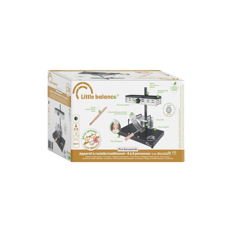 Appareil à Raclette LITTLE BALANCE 8752 – 850W, Demi Meule, Jusqu'à 6 Personnes - vue 6